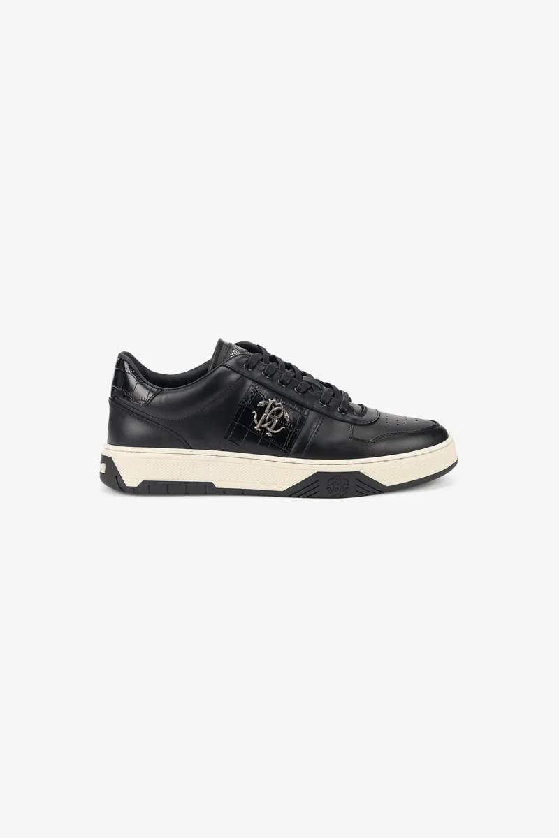 Roberto Cavalli Black Sneakers With RC Monogram | Thumbnail 2
