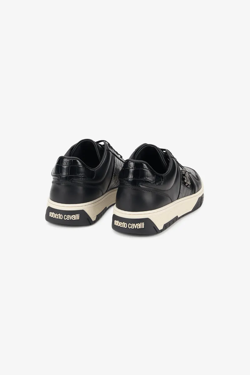 Roberto Cavalli Black Sneakers With RC Monogram | Thumbnail 3