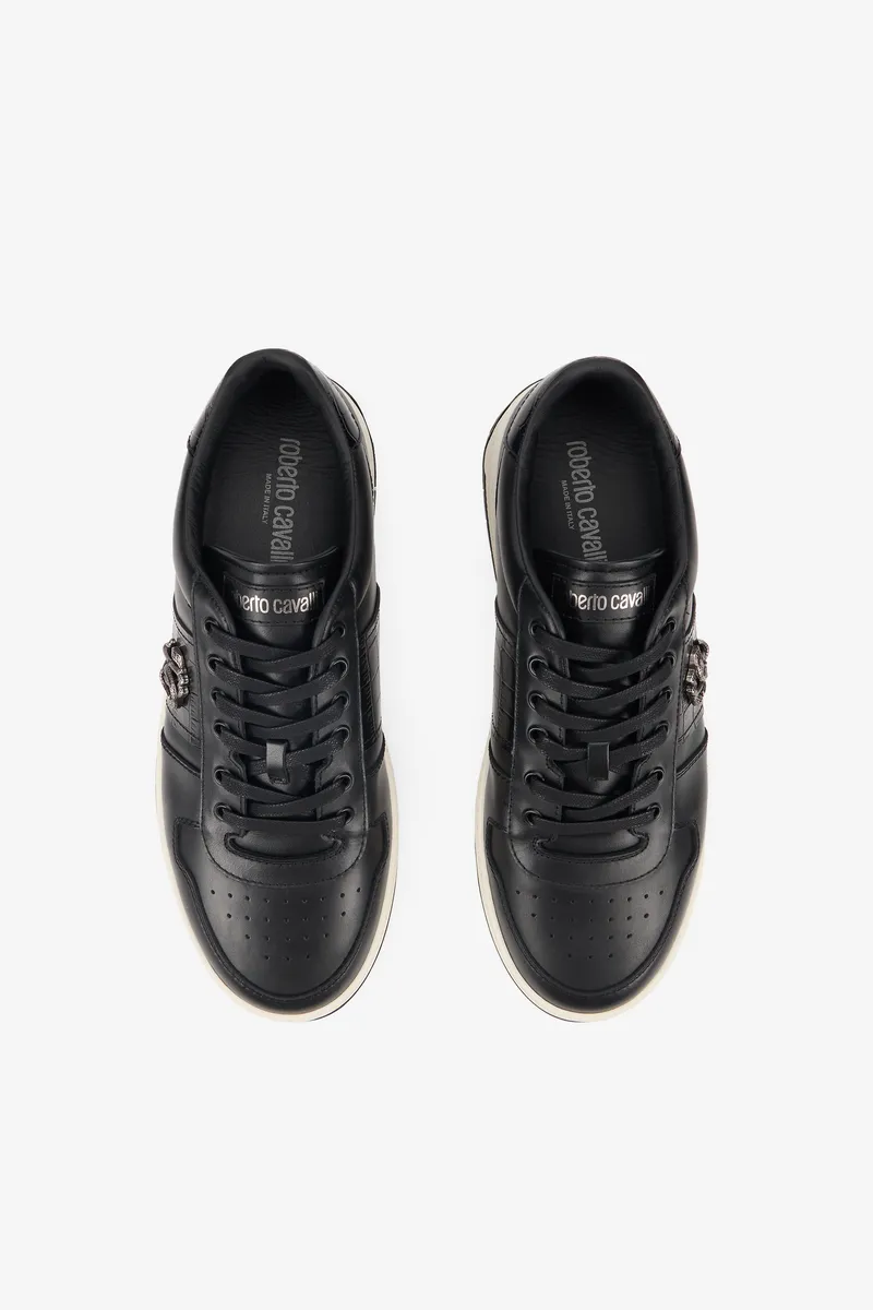 Roberto Cavalli Black Sneakers With RC Monogram | Thumbnail 4