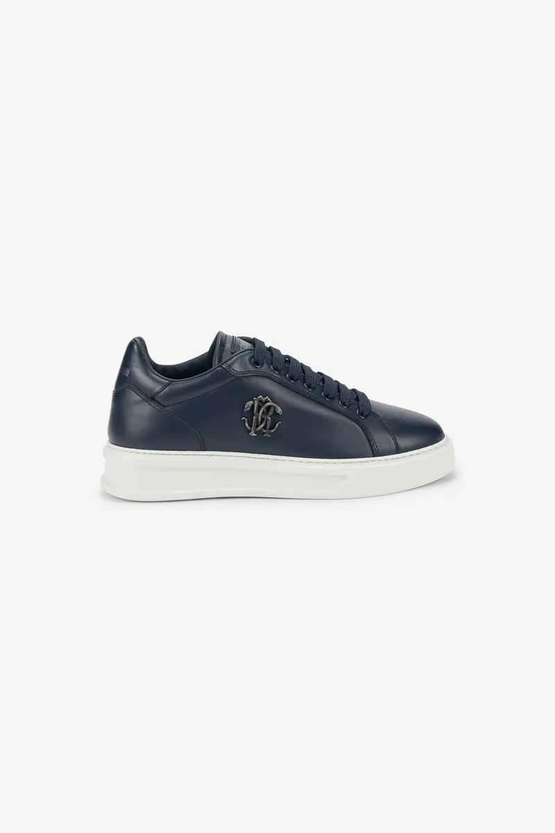 Roberto Cavalli Navy Sneakers With RC Monogram | Thumbnail 2