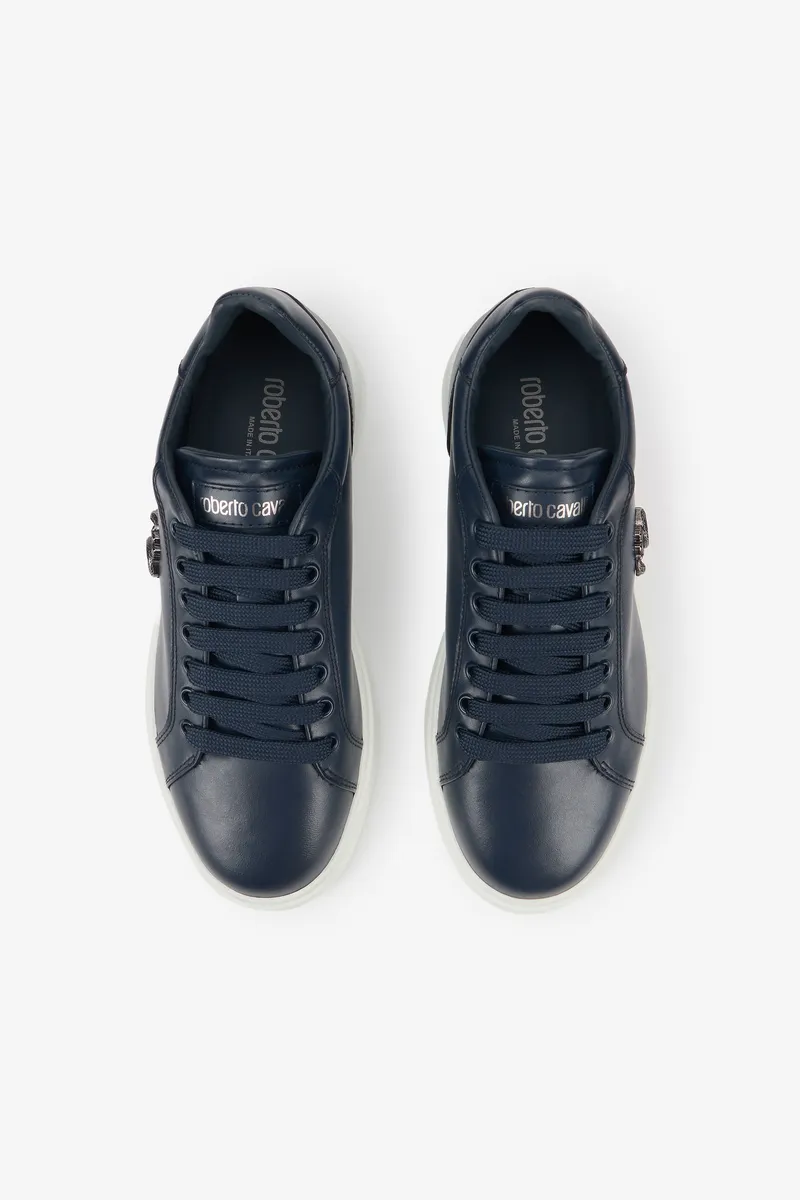 Roberto Cavalli Navy Sneakers With RC Monogram | Thumbnail 4