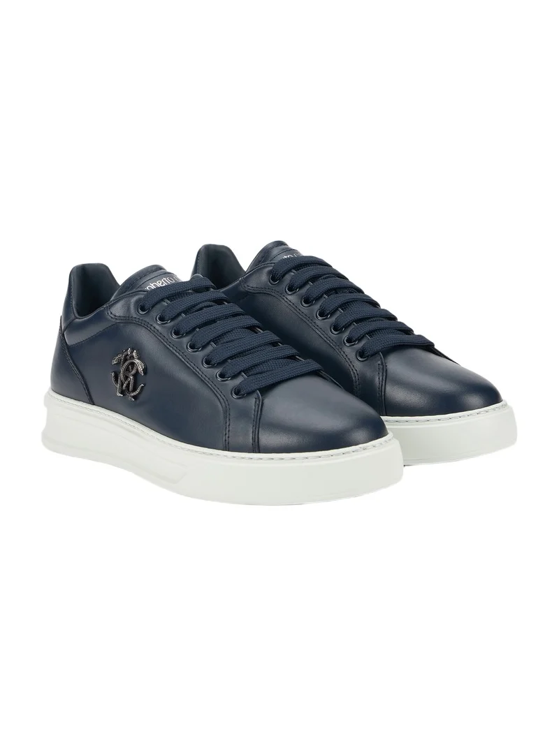 Roberto Cavalli Navy Sneakers With RC Monogram