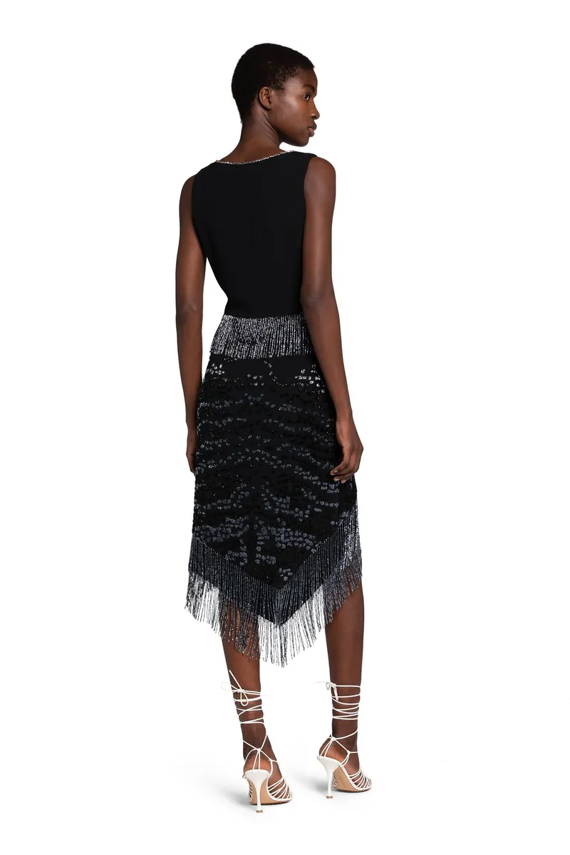 Roberto Cavalli Fringed Bead-Embellished Dress | Thumbnail 3 Roberto Cavalli Fringed Bead-Embellished Dress | Thumbnail 3