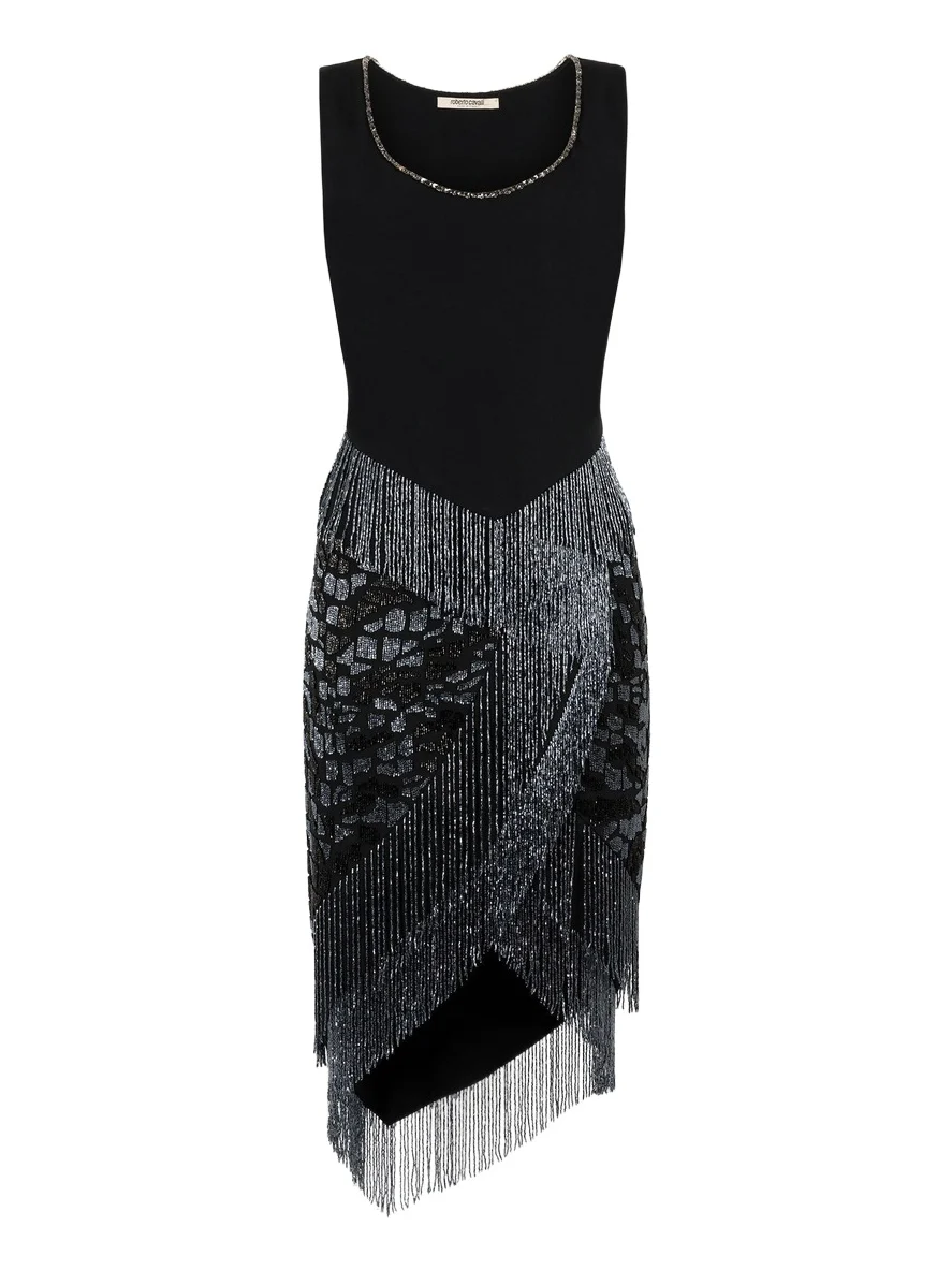 Fringed Bead-Embellished Dress Fringed Bead-Embellished Dress
