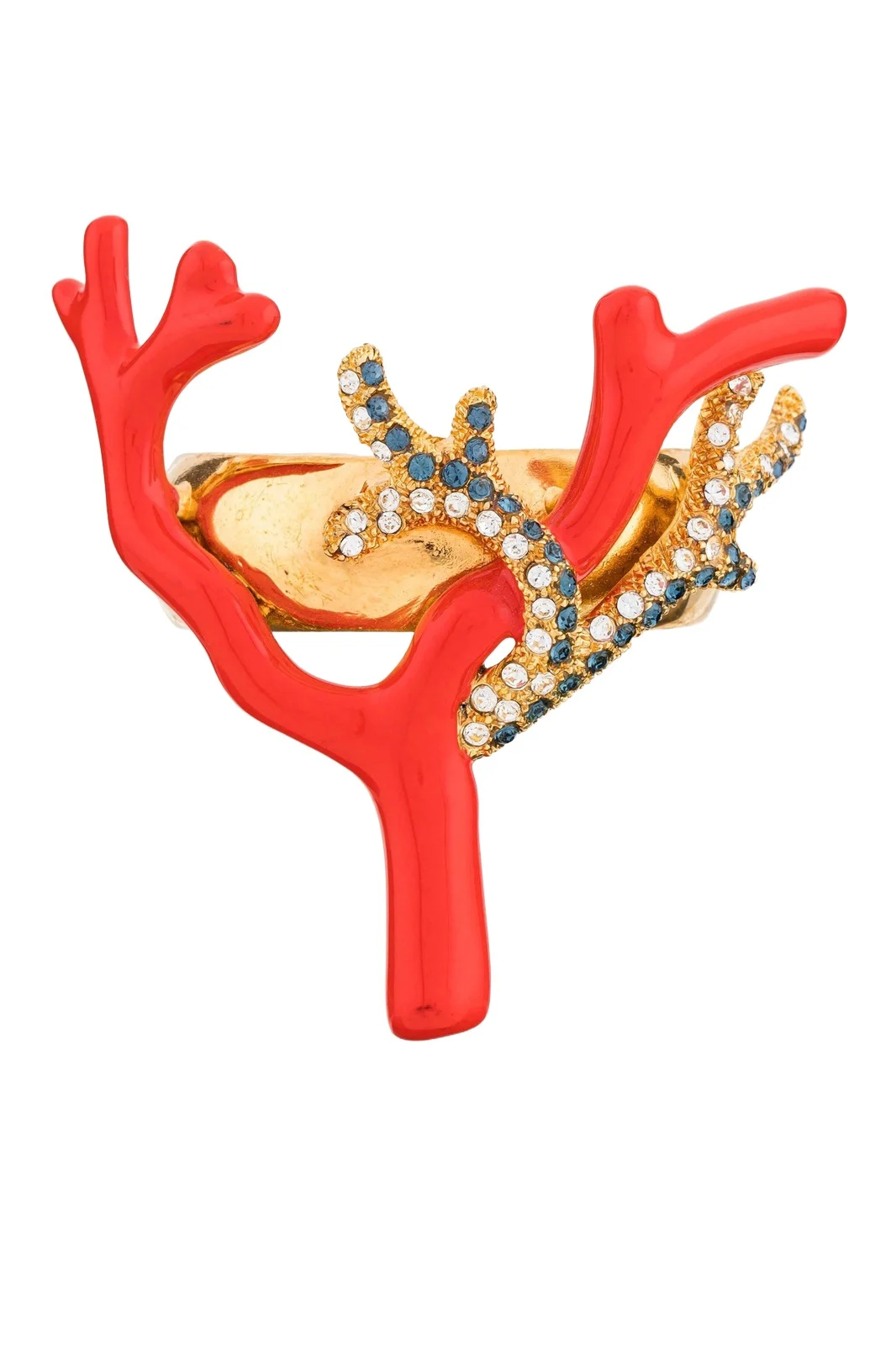 Crystal-Embellished Coral Napkin Holder Crystal-Embellished Coral Napkin Holder