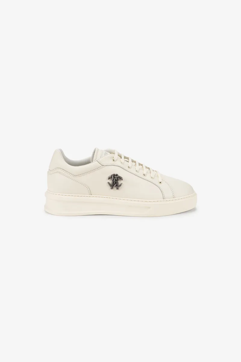 Roberto Cavalli Ivory Sneakers With RC Monogram | Thumbnail 2