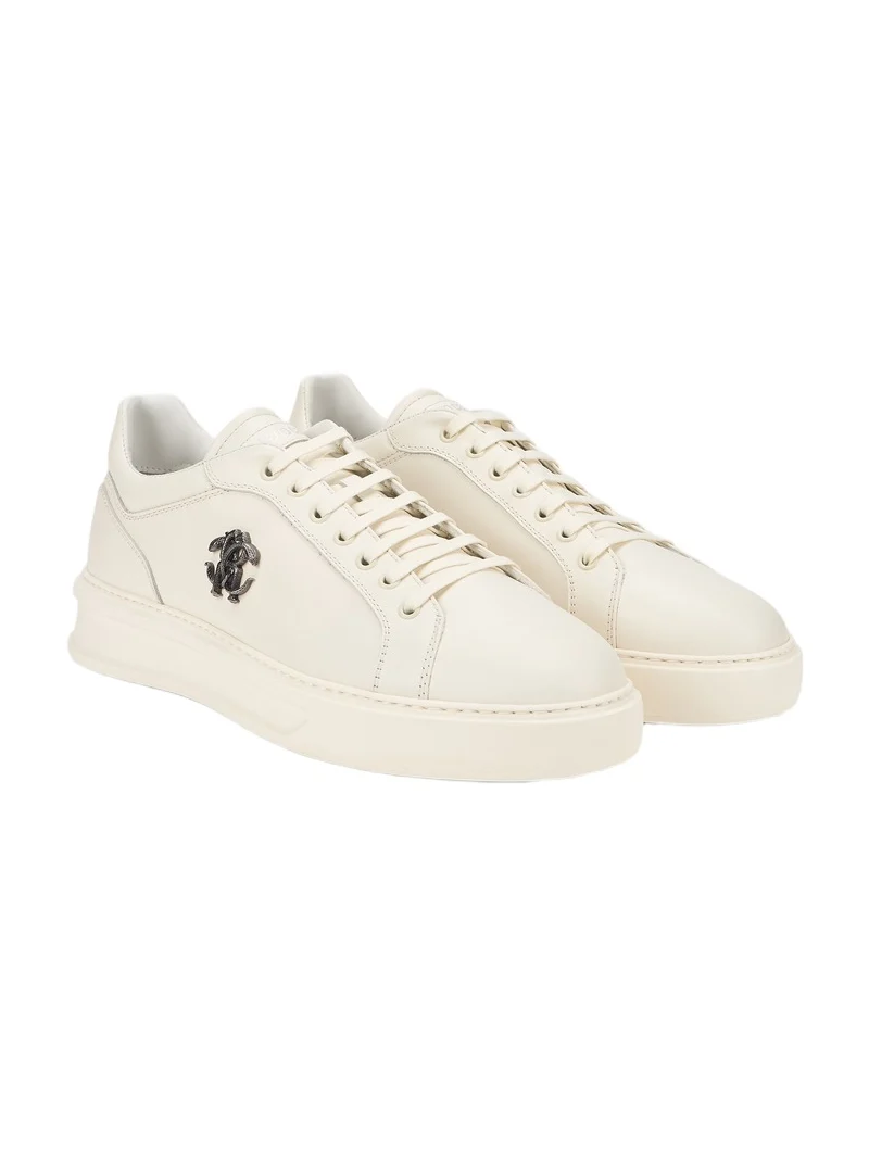 Ivory Sneakers With RC Monogram