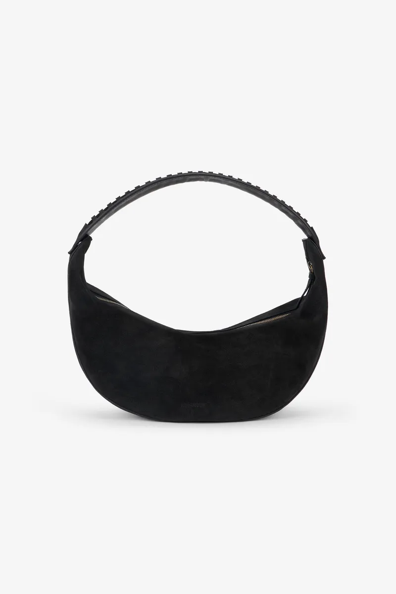 Roberto Cavalli Black Soft Shoulder Bag With RC Monogram | Thumbnail 3 Roberto Cavalli Black Soft Shoulder Bag With RC Monogram | Thumbnail 3