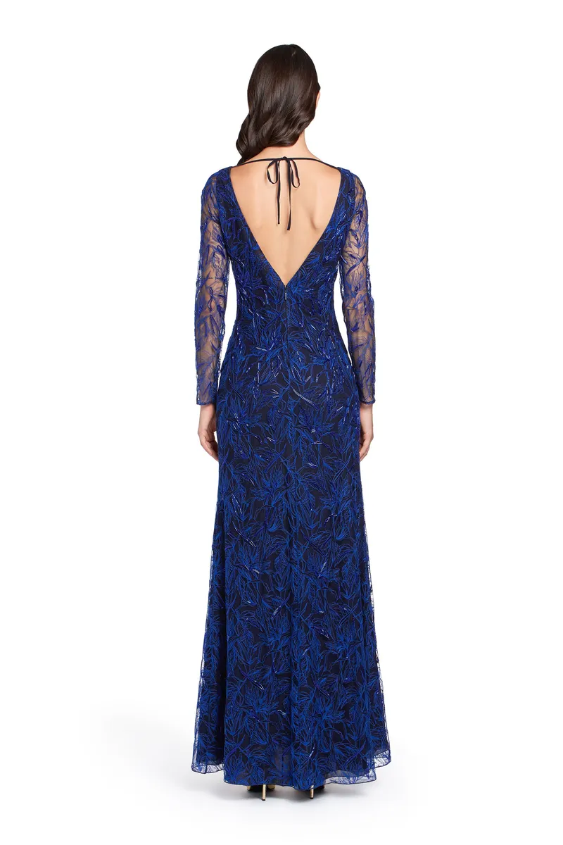 Roberto Cavalli Blue layered lace gown | Thumbnail 4 Roberto Cavalli Blue layered lace gown | Thumbnail 4