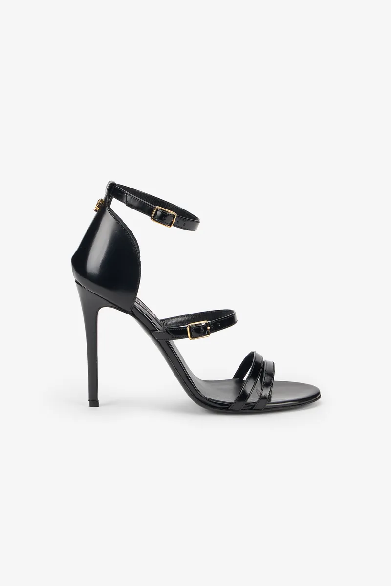 Roberto Cavalli Black Strappy Sandals With Stiletto Heel | Thumbnail 2 Roberto Cavalli Black Strappy Sandals With Stiletto Heel | Thumbnail 2