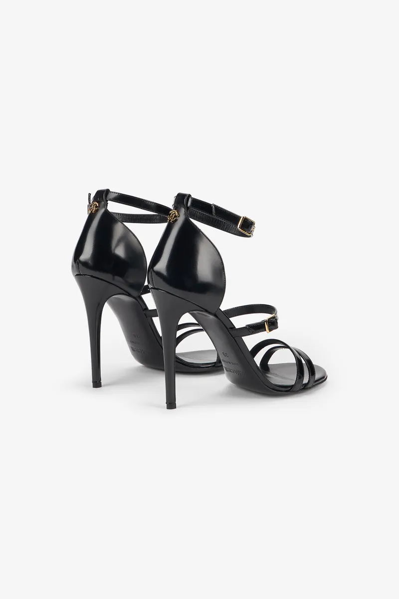 Roberto Cavalli Black Strappy Sandals With Stiletto Heel | Thumbnail 3 Roberto Cavalli Black Strappy Sandals With Stiletto Heel | Thumbnail 3