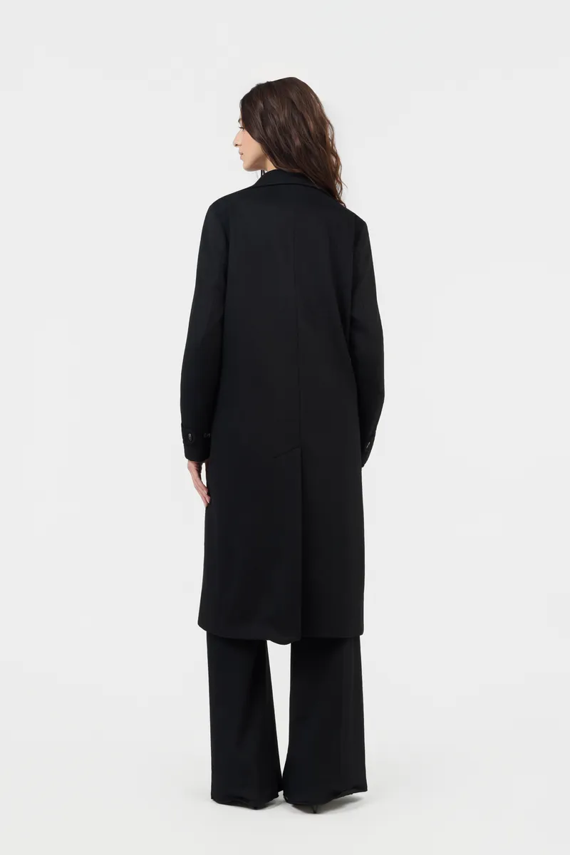 Roberto Cavalli Black Coat With Leopard Print Lining | Thumbnail 3 Roberto Cavalli Black Coat With Leopard Print Lining | Thumbnail 3