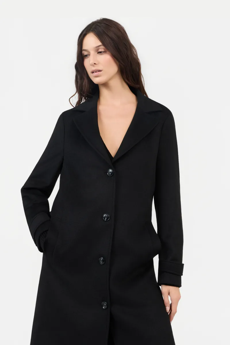 Roberto Cavalli Black Coat With Leopard Print Lining | Thumbnail 4 Roberto Cavalli Black Coat With Leopard Print Lining | Thumbnail 4