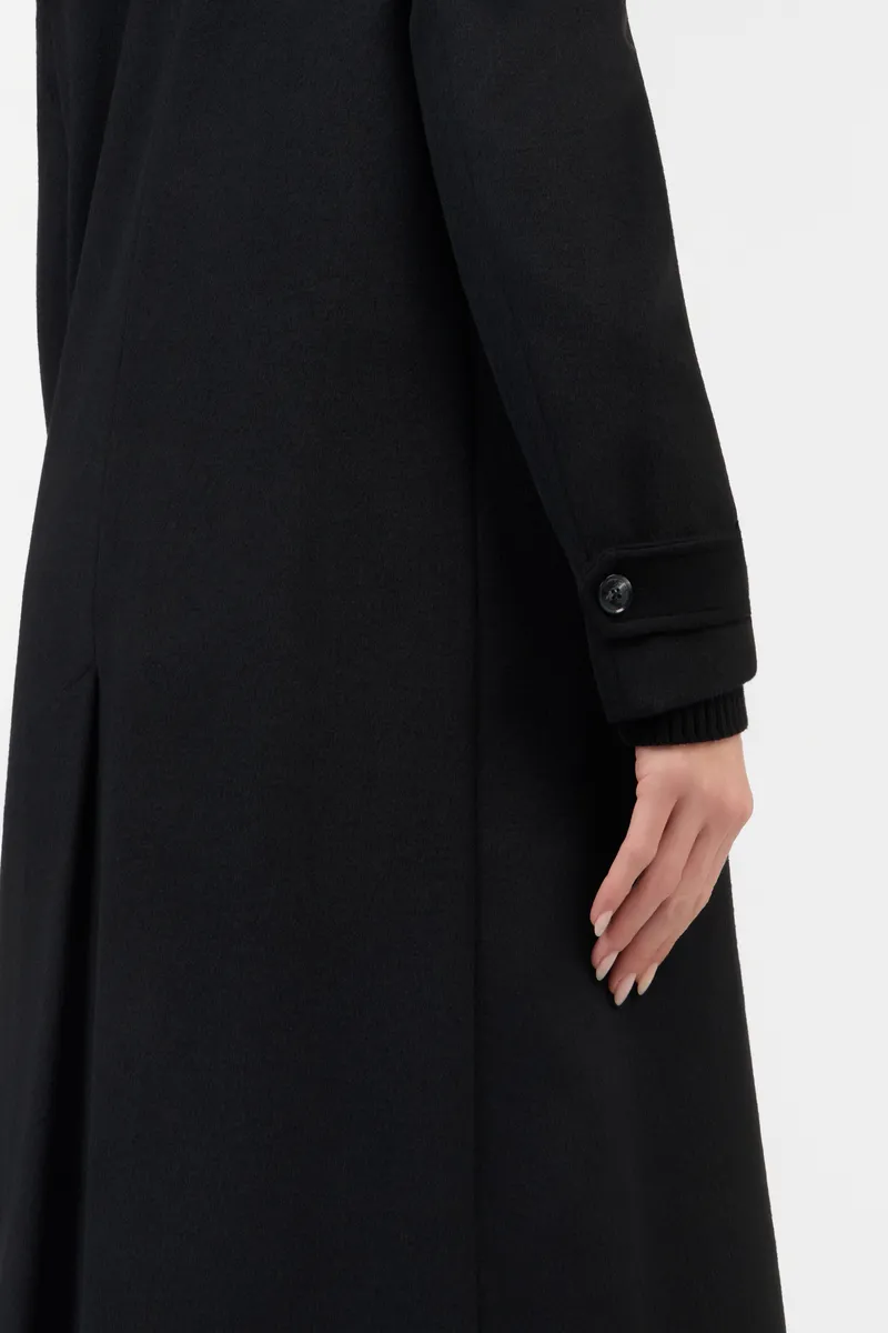 Roberto Cavalli Black Coat With Leopard Print Lining | Thumbnail 5 Roberto Cavalli Black Coat With Leopard Print Lining | Thumbnail 5