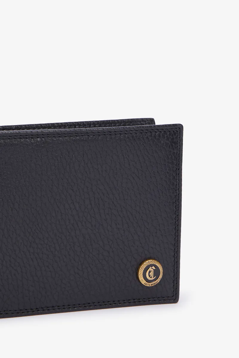 Roberto Cavalli Black Leather Bifold Wallet with Logo | Thumbnail 3 Roberto Cavalli Black Leather Bifold Wallet with Logo | Thumbnail 3