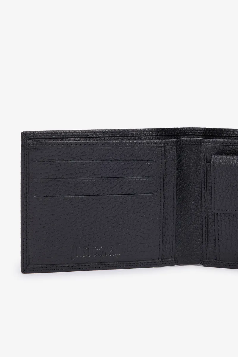 Roberto Cavalli Black Leather Bifold Wallet with Logo | Thumbnail 6 Roberto Cavalli Black Leather Bifold Wallet with Logo | Thumbnail 6