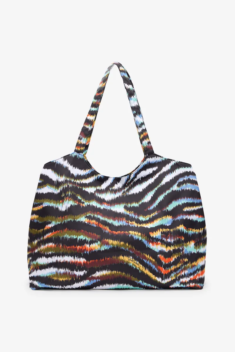 Roberto Cavalli Zebra Print Beach Bag With Logo Patch | Thumbnail 3