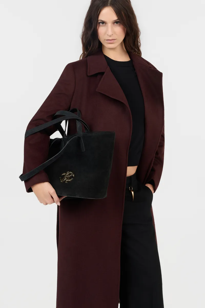 Roberto Cavalli Black Shopping Bag With RC Monogram | Thumbnail 2 Roberto Cavalli Black Shopping Bag With RC Monogram | Thumbnail 2