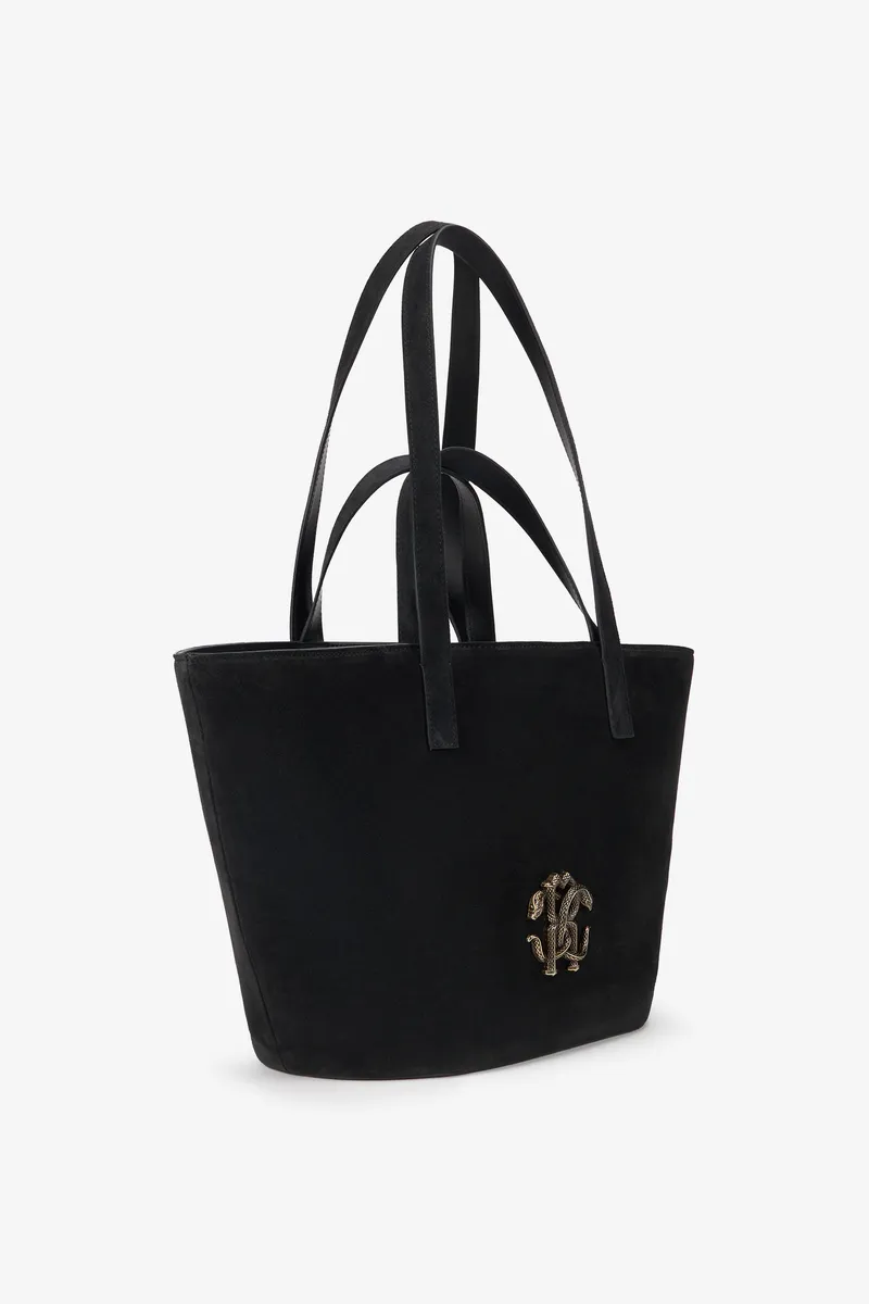 Roberto Cavalli Black Shopping Bag With RC Monogram | Thumbnail 4 Roberto Cavalli Black Shopping Bag With RC Monogram | Thumbnail 4