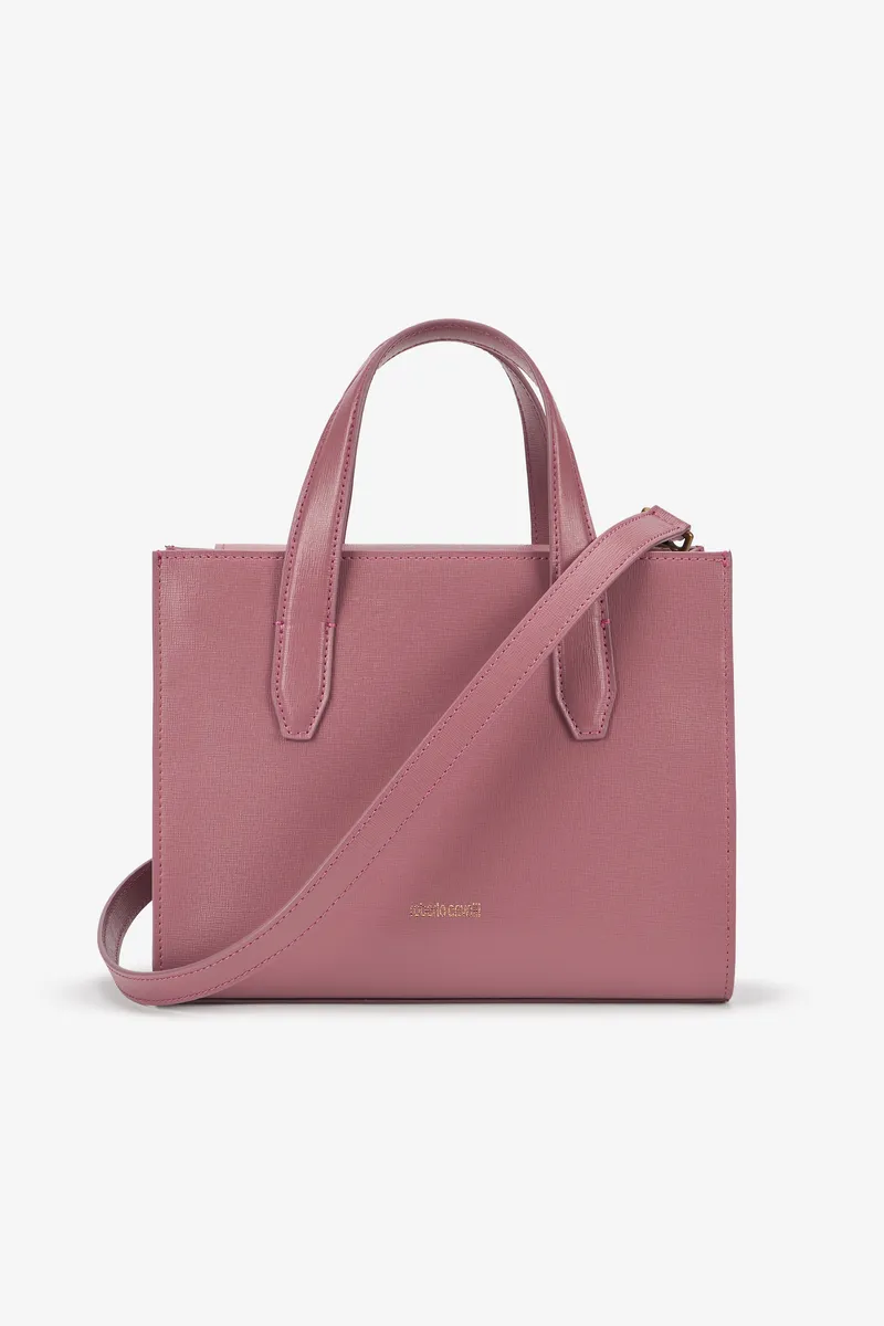 Roberto Cavalli Antique Pink Shoulder Bag With RC Monogram | Thumbnail 3 Roberto Cavalli Antique Pink Shoulder Bag With RC Monogram | Thumbnail 3