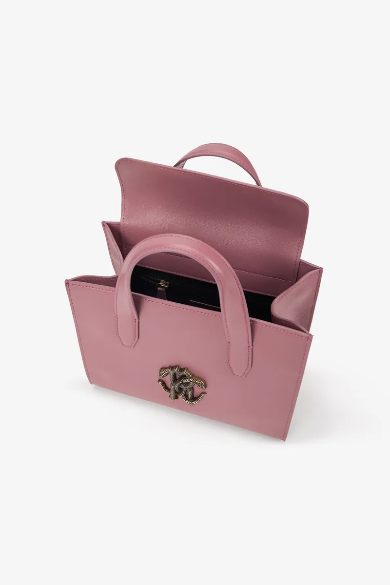 Roberto Cavalli Antique Pink Shoulder Bag With RC Monogram | Thumbnail 5 Roberto Cavalli Antique Pink Shoulder Bag With RC Monogram | Thumbnail 5