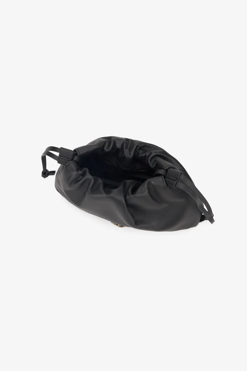 Roberto Cavalli Black Drawstring Shoulder Bag With RC Monogram | Thumbnail 5
