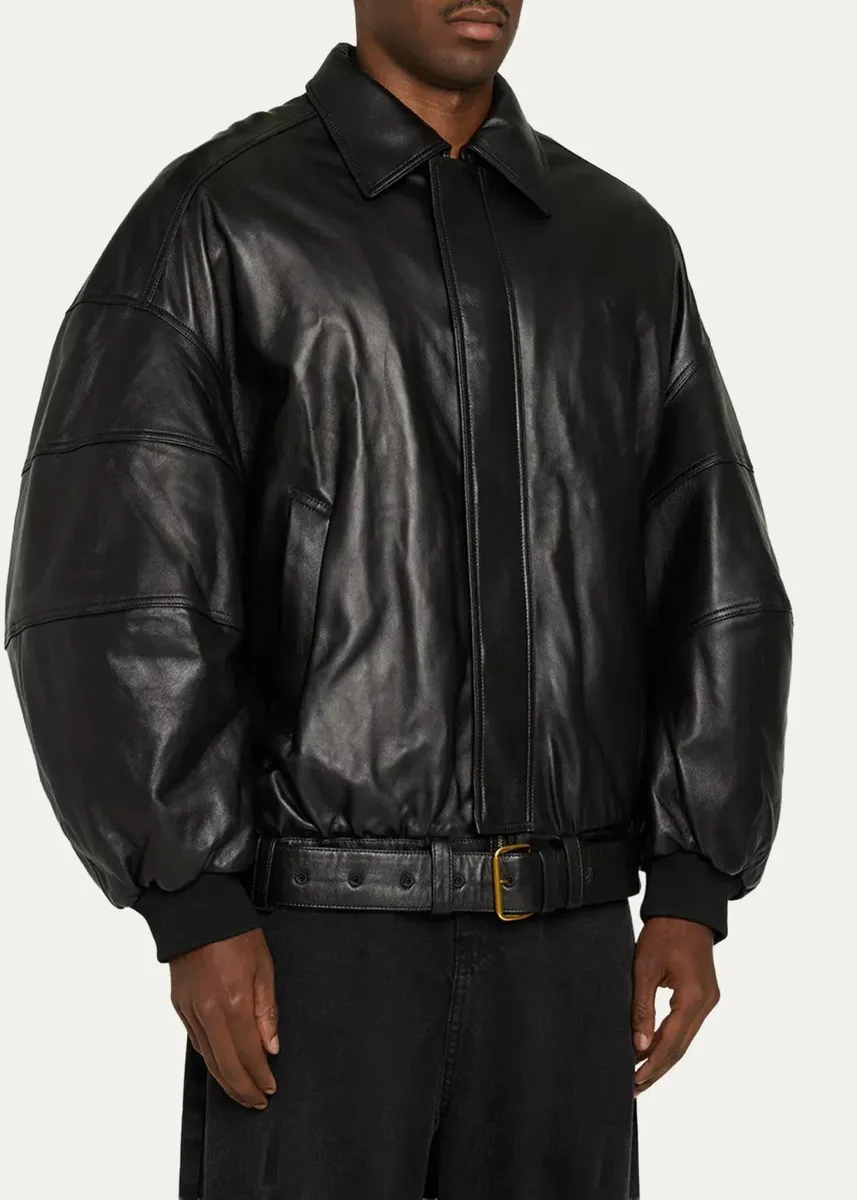 Willy Chavarria Men's Hustler Leather Jacket | Thumbnail 4 Willy Chavarria Men's Hustler Leather Jacket | Thumbnail 4