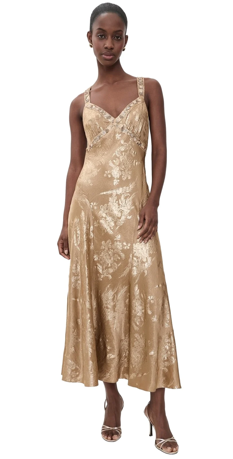 Cinq à Sept Gilded Peony Thalie Dress