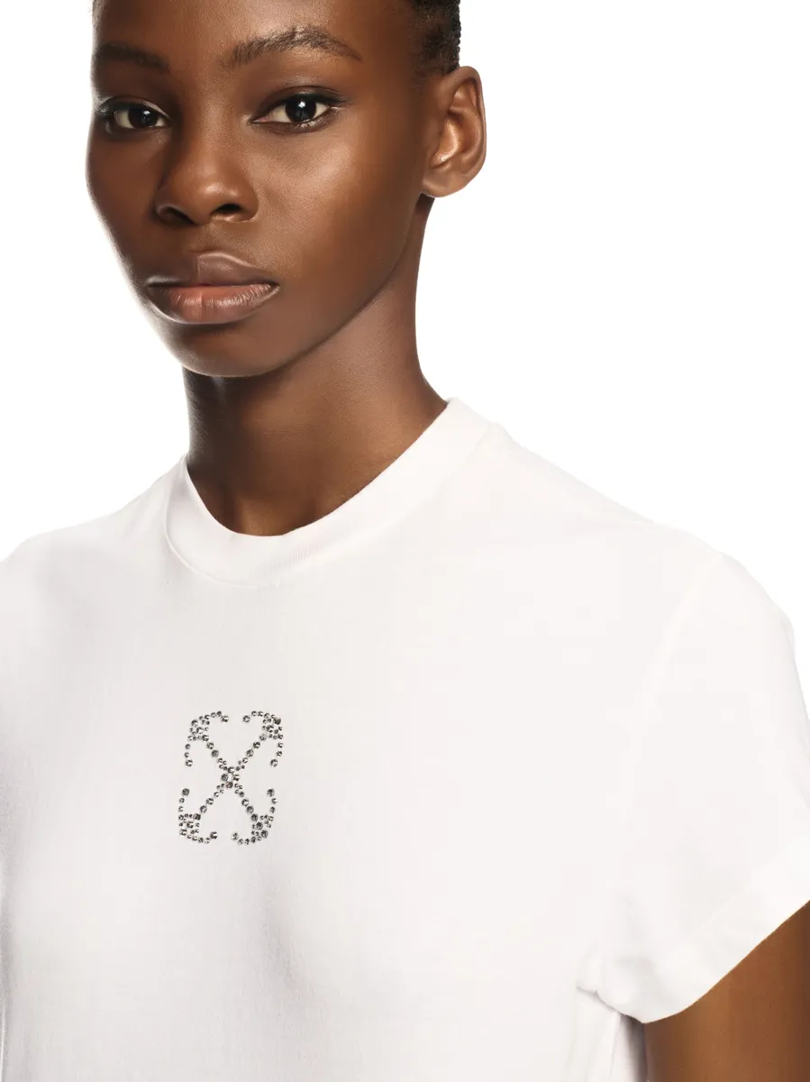 Off-White Jewel Mini Arrow Fitted Tee White - Silv | Thumbnail 5 Off-White Jewel Mini Arrow Fitted Tee White - Silv | Thumbnail 5