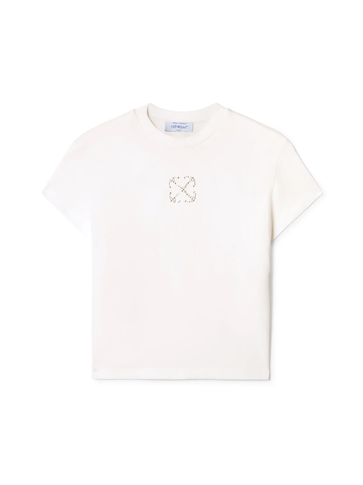 Off-White Jewel Mini Arrow Fitted Tee White - Silv