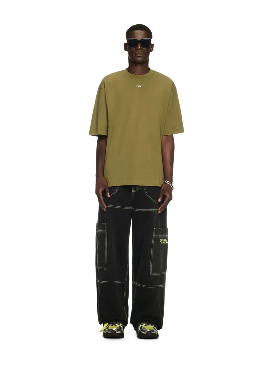 Off-White Green Winter Stamp T-Shirt | Thumbnail 2