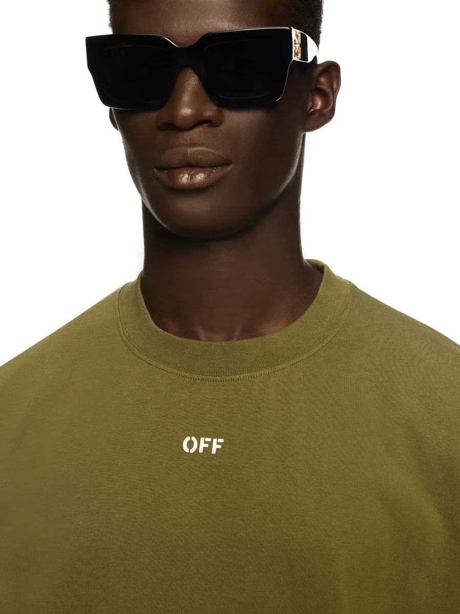 Off-White Green Winter Stamp T-Shirt | Thumbnail 5
