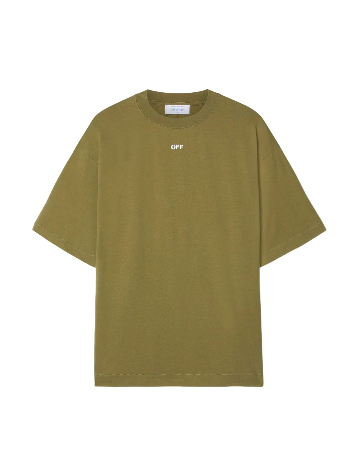 Off-White Green Winter Stamp T-Shirt