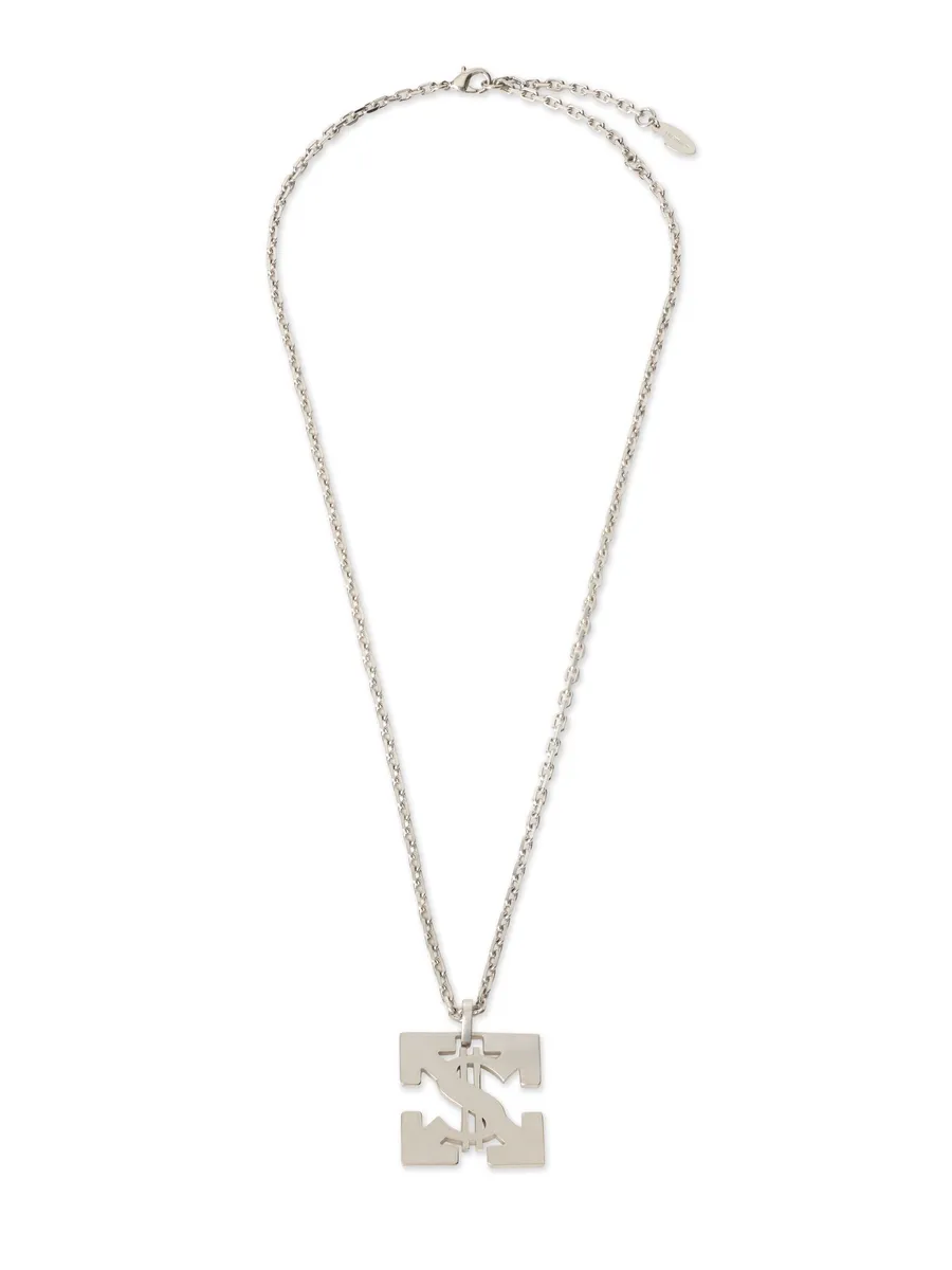 Off-White Bling Dollar Chain Necklace | Thumbnail 2 Off-White Bling Dollar Chain Necklace | Thumbnail 2