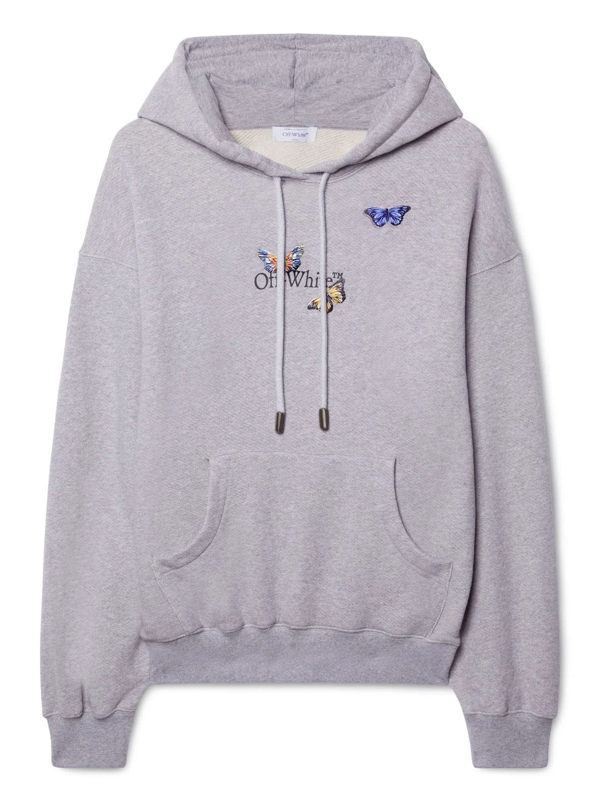 Off-White Gray Bookish Butterfly Hoodie