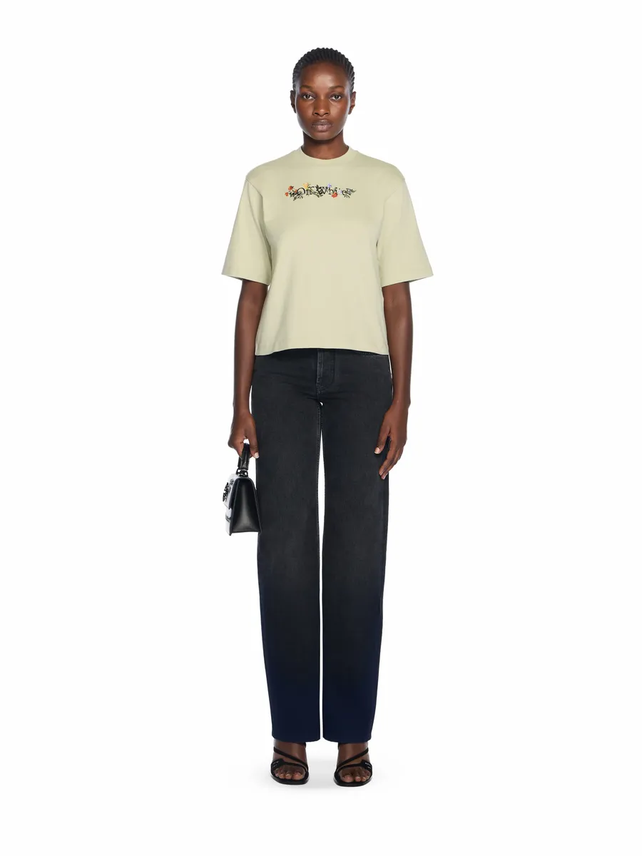 Off-White Bookish Flowers Boxy Logo Tee | Thumbnail 2 Off-White Bookish Flowers Boxy Logo Tee | Thumbnail 2