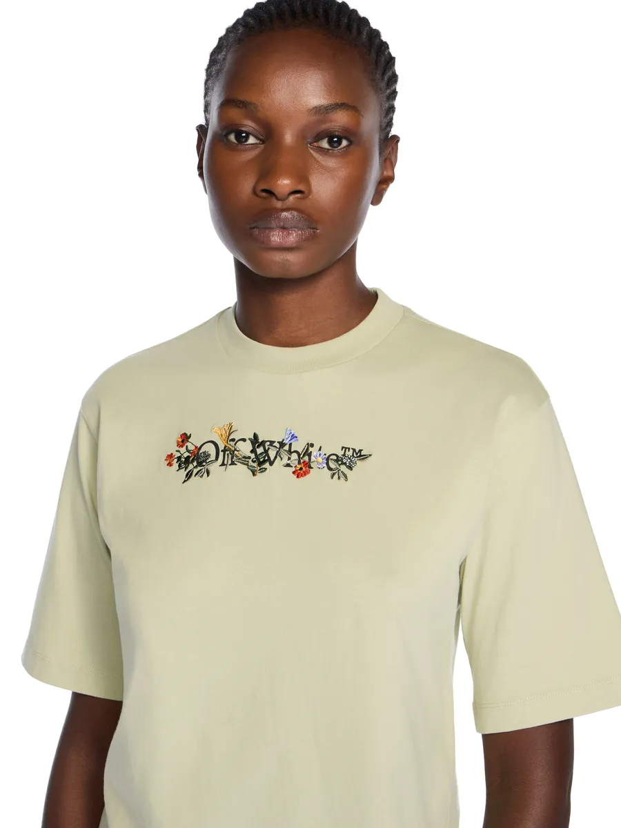 Off-White Bookish Flowers Boxy Logo Tee | Thumbnail 5 Off-White Bookish Flowers Boxy Logo Tee | Thumbnail 5