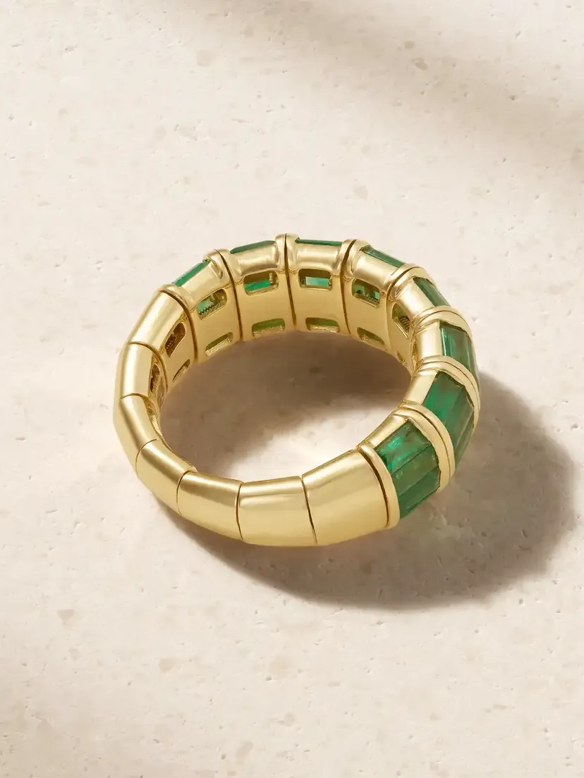 SHAY 18-karat Gold Emerald Ring | Thumbnail 3 SHAY 18-karat Gold Emerald Ring | Thumbnail 3