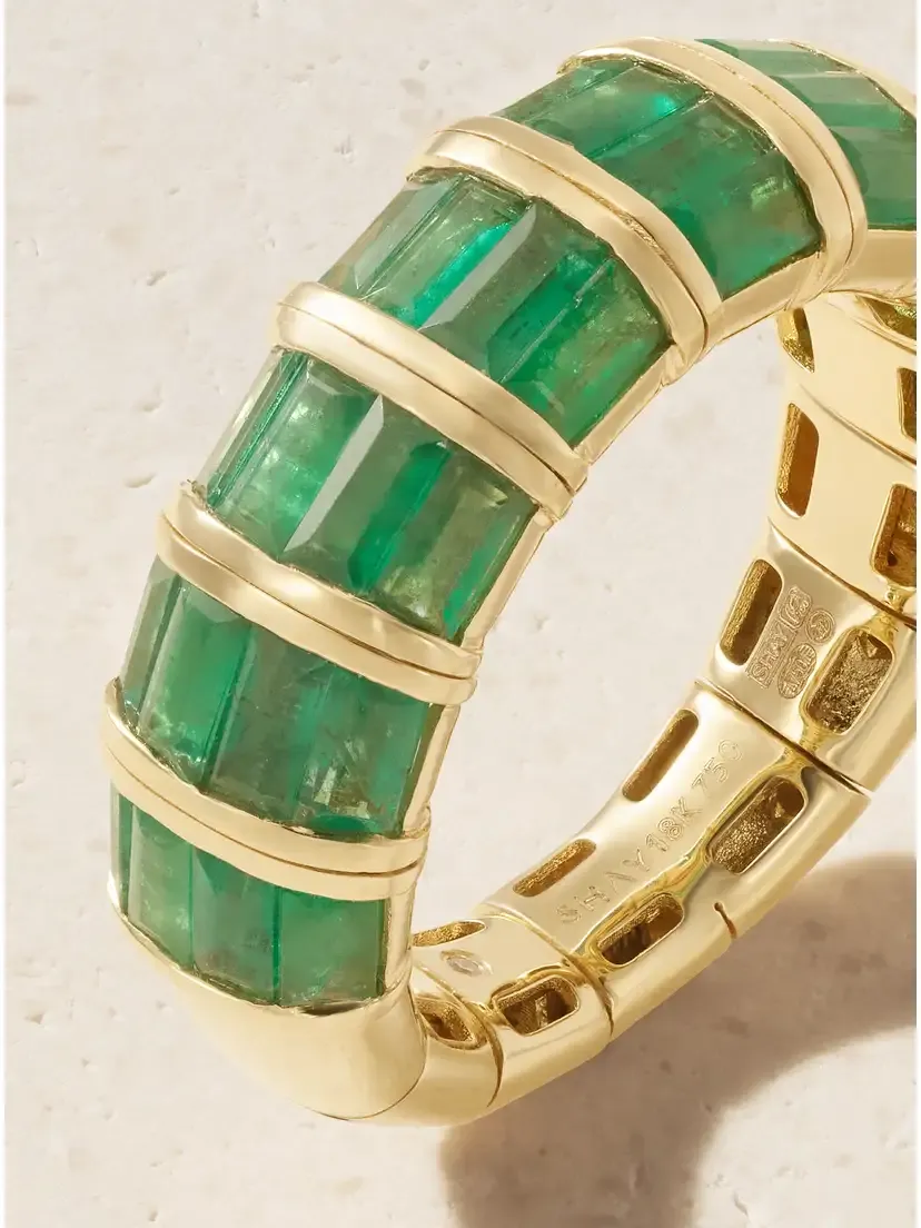 SHAY 18-karat Gold Emerald Ring | Thumbnail 4 SHAY 18-karat Gold Emerald Ring | Thumbnail 4