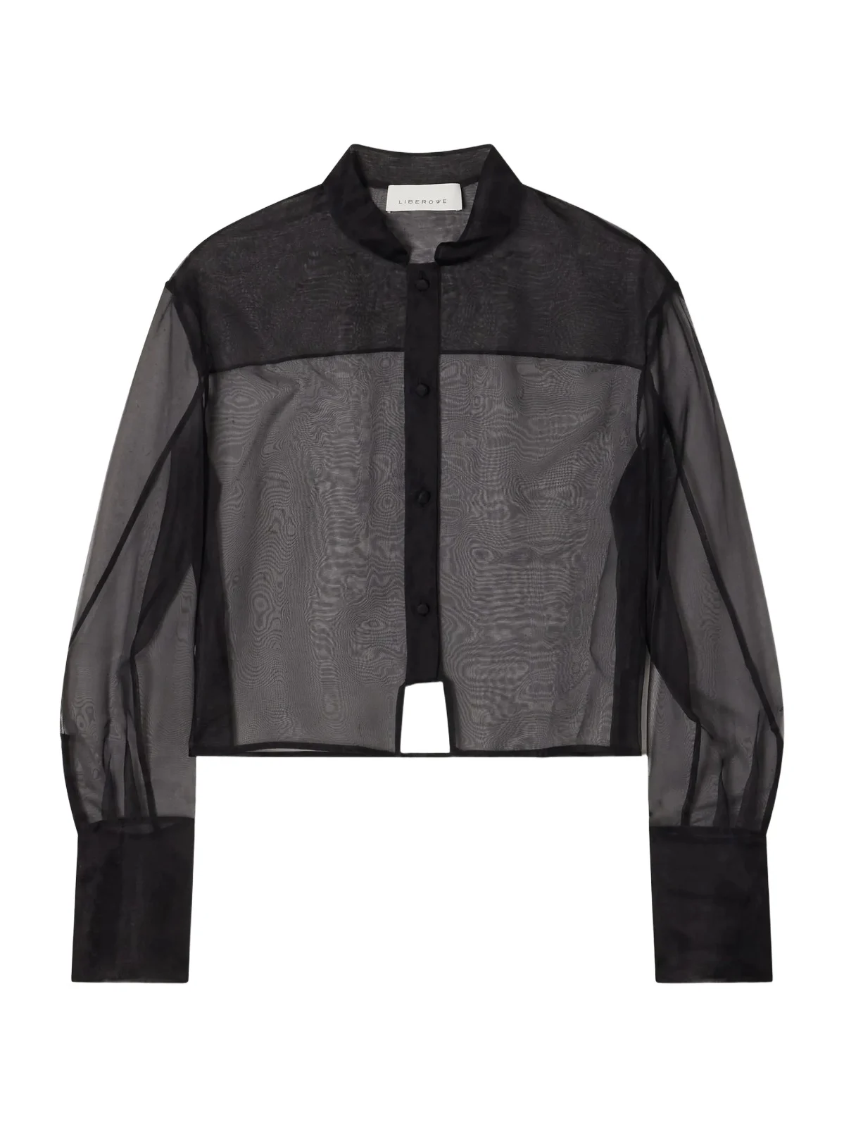 LIBEROWE Cropped Silk-organza Shirt