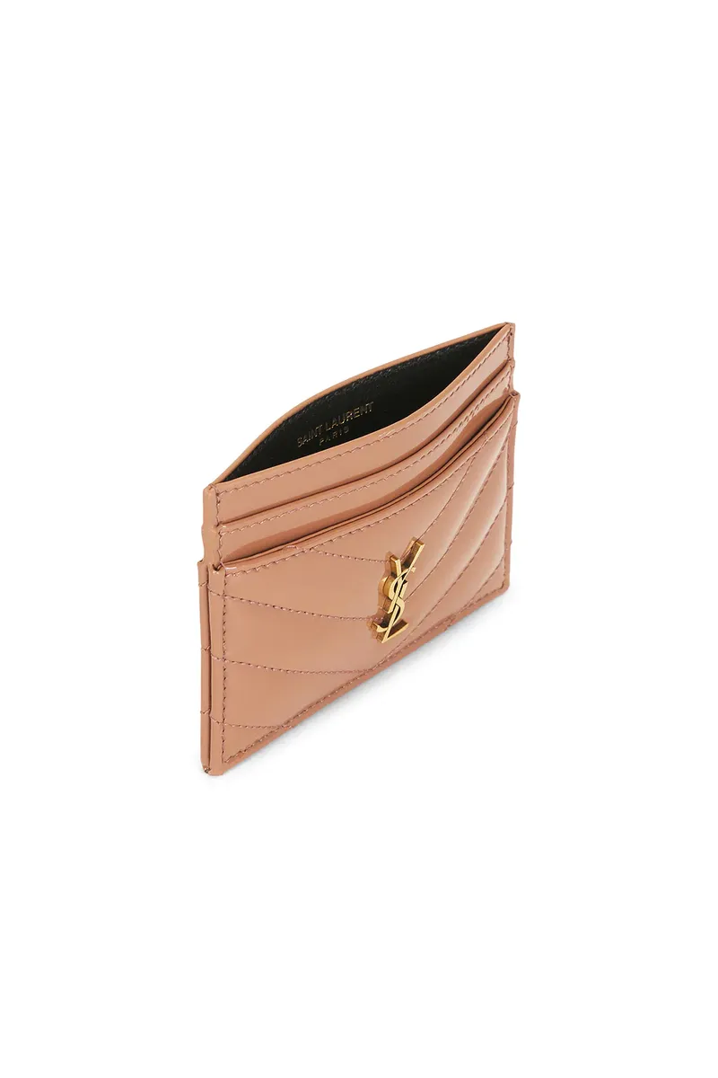 Saint Laurent Cuir Vernis Matelasse Card Case | Thumbnail 4 Saint Laurent Cuir Vernis Matelasse Card Case | Thumbnail 4