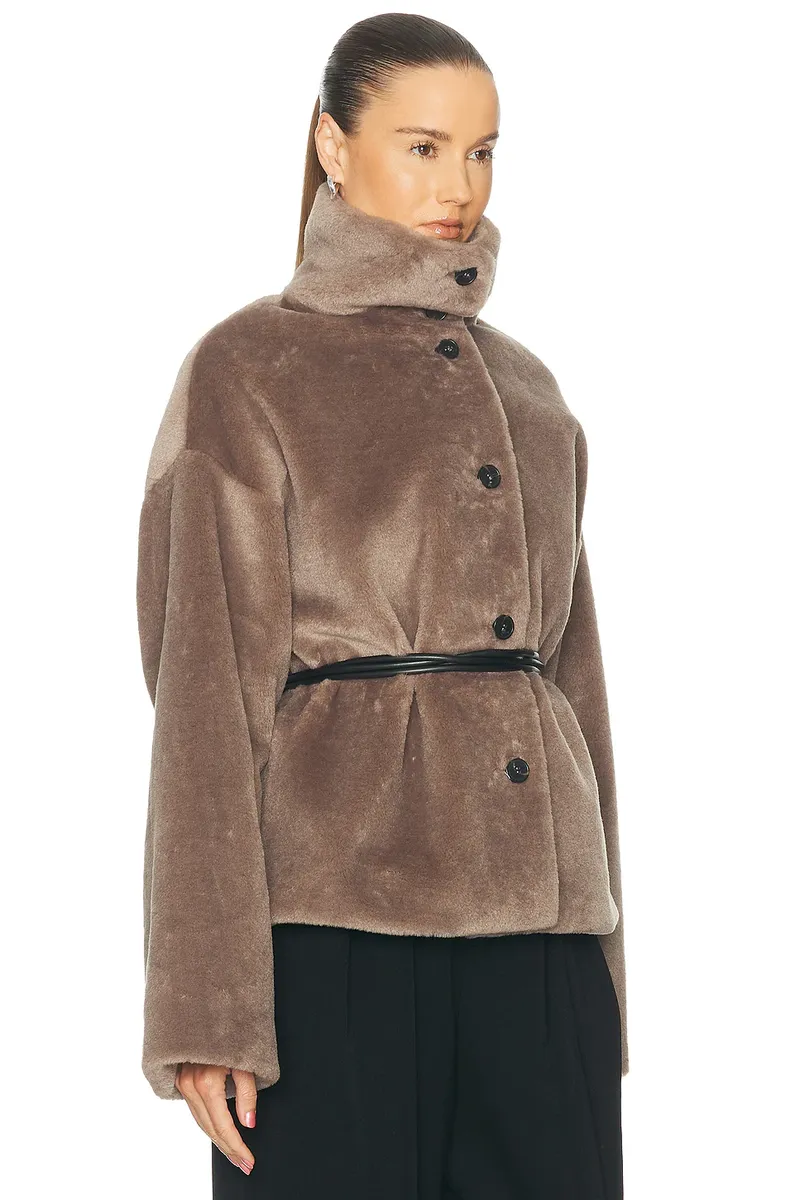 L'Academie Avery Faux Fur Jacket | Thumbnail 3
