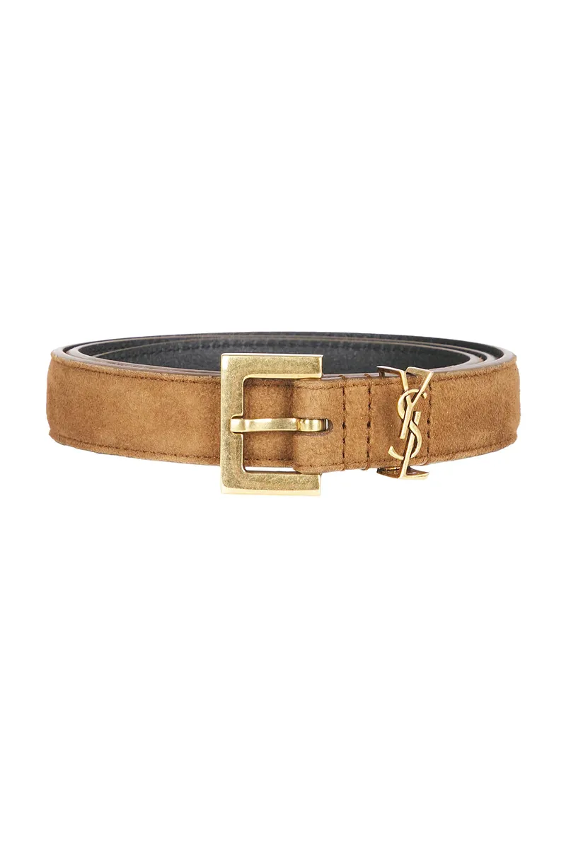 Saint Laurent Fine Ceinture Passant Cassandre Belt | Thumbnail 3 Saint Laurent Fine Ceinture Passant Cassandre Belt | Thumbnail 3