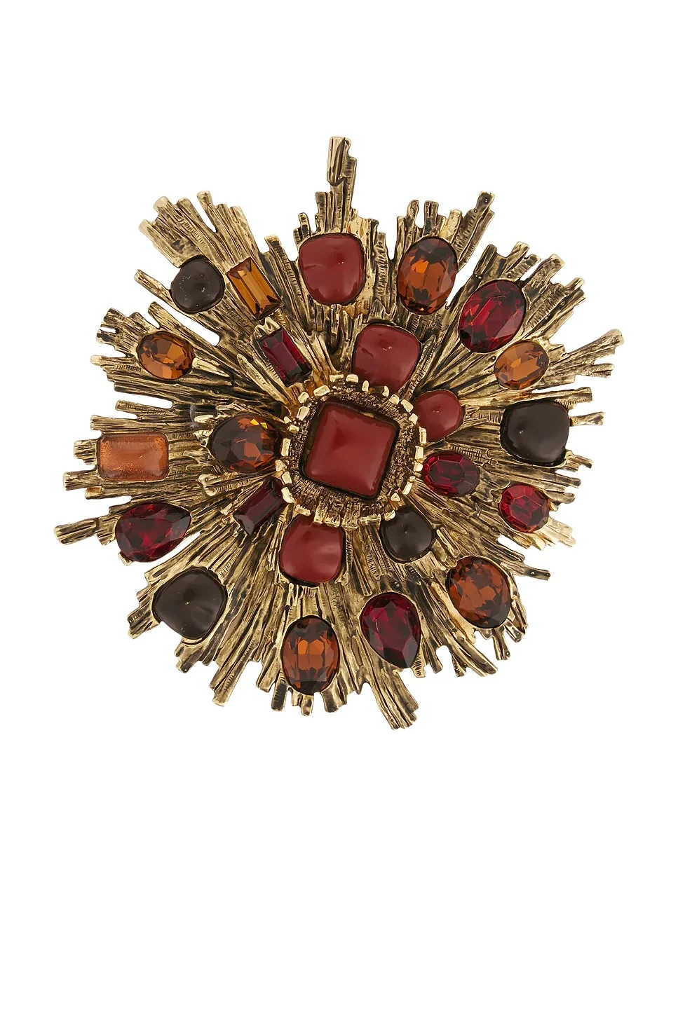 Sun Cabochon Brooch