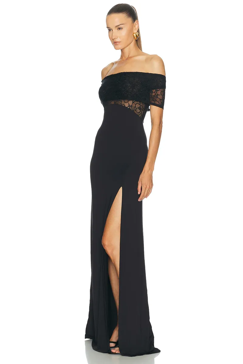 Kiki de Montparnasse Anemone Lace Long Dress | Thumbnail 3 Kiki de Montparnasse Anemone Lace Long Dress | Thumbnail 3