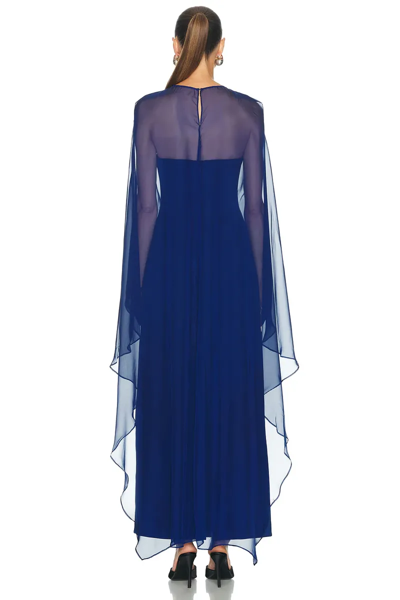 Simkhai Fiora Cape Gown | Thumbnail 3 Simkhai Fiora Cape Gown | Thumbnail 3