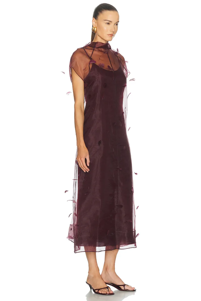 Simkhai Pauline Midi Dress | Thumbnail 2 Simkhai Pauline Midi Dress | Thumbnail 2