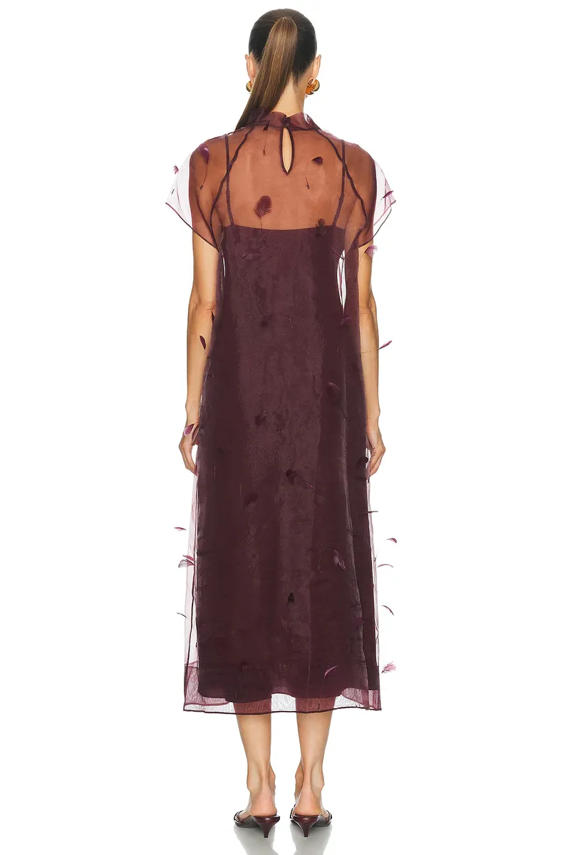 Simkhai Pauline Midi Dress | Thumbnail 3 Simkhai Pauline Midi Dress | Thumbnail 3