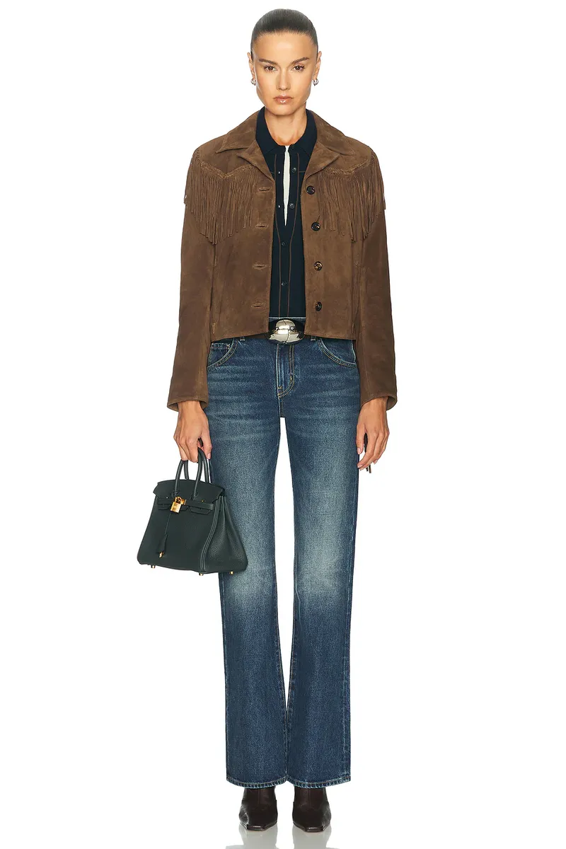 Guest In Residence Cropped Western Shirt | Thumbnail 4 Guest In Residence Cropped Western Shirt | Thumbnail 4