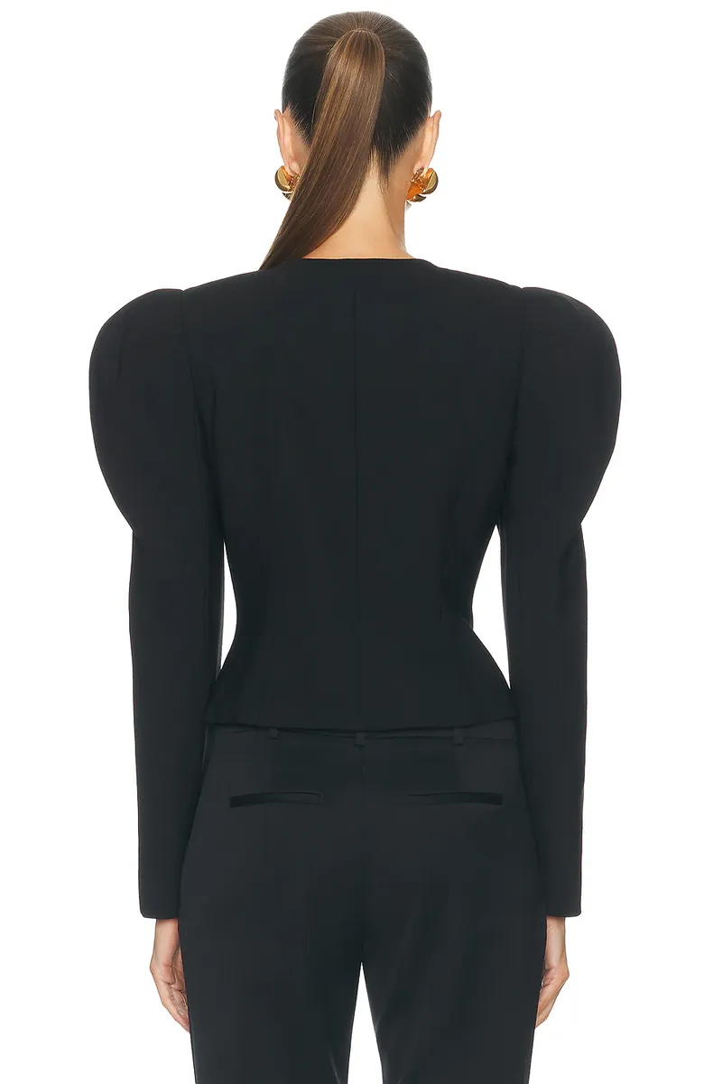Carolina Herrera Puff Sleeve Jacket | Thumbnail 4 Carolina Herrera Puff Sleeve Jacket | Thumbnail 4